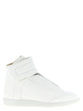 Weiße Kalbsleder High-Top-Sneaker Maison Margiela
