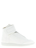 Weiße Kalbsleder High-Top-Sneaker Maison Margiela