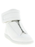 Weiße Kalbsleder High-Top-Sneaker Maison Margiela