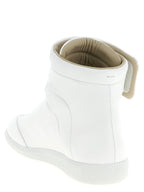 Weiße Kalbsleder High-Top-Sneaker Maison Margiela