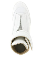 Weiße Kalbsleder High-Top-Sneaker Maison Margiela