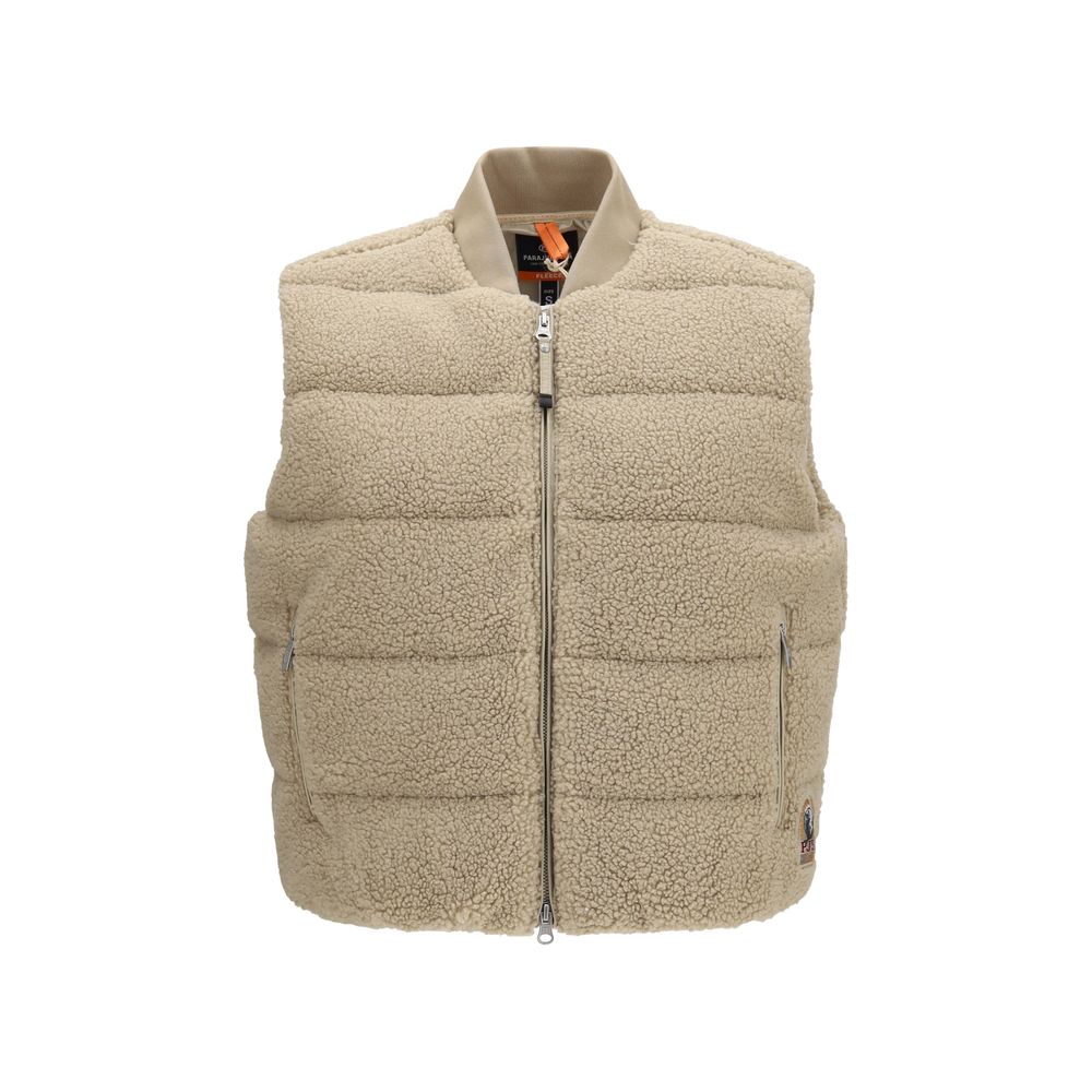 Beige Polyester Ärmellose Jacke Parajumpers
