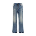 Blaue Jeans aus Baumwolle im geraden Schnitt Amiri