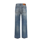 Blaue Jeans aus Baumwolle im geraden Schnitt Amiri