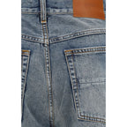 Blaue Jeans aus Baumwolle im geraden Schnitt Amiri