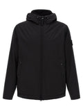 Schwarze Shell-Jacke aus Polyester Stone Island