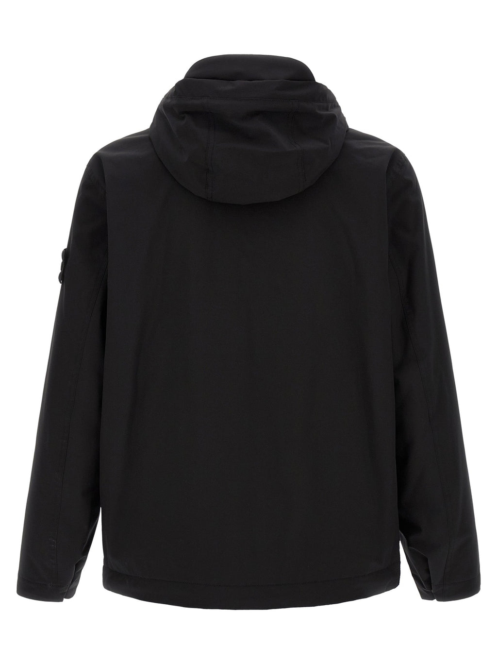 Schwarze Shell-Jacke aus Polyester Stone Island