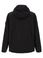 Schwarze Shell-Jacke aus Polyester Stone Island