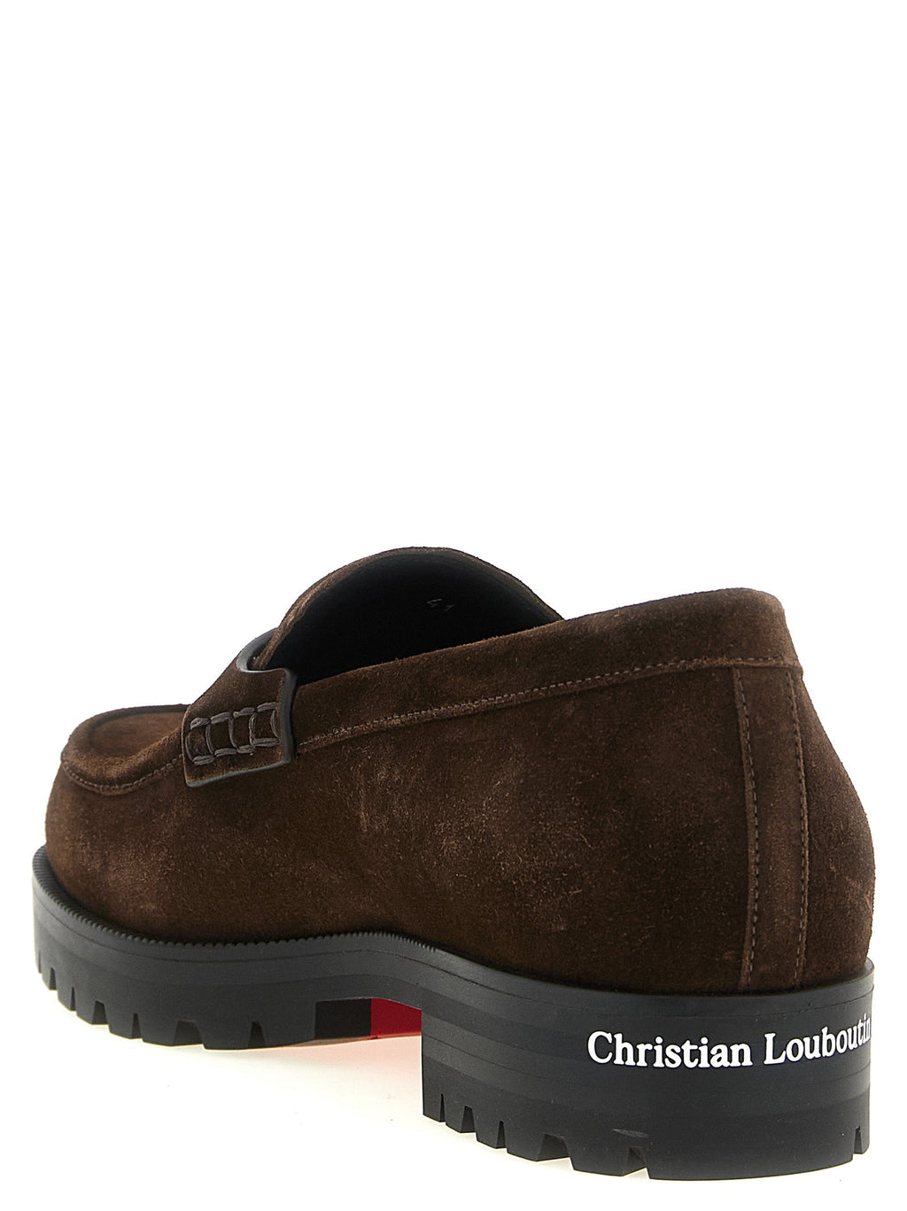 Braune Kalbsleder-Slipper Christian Louboutin