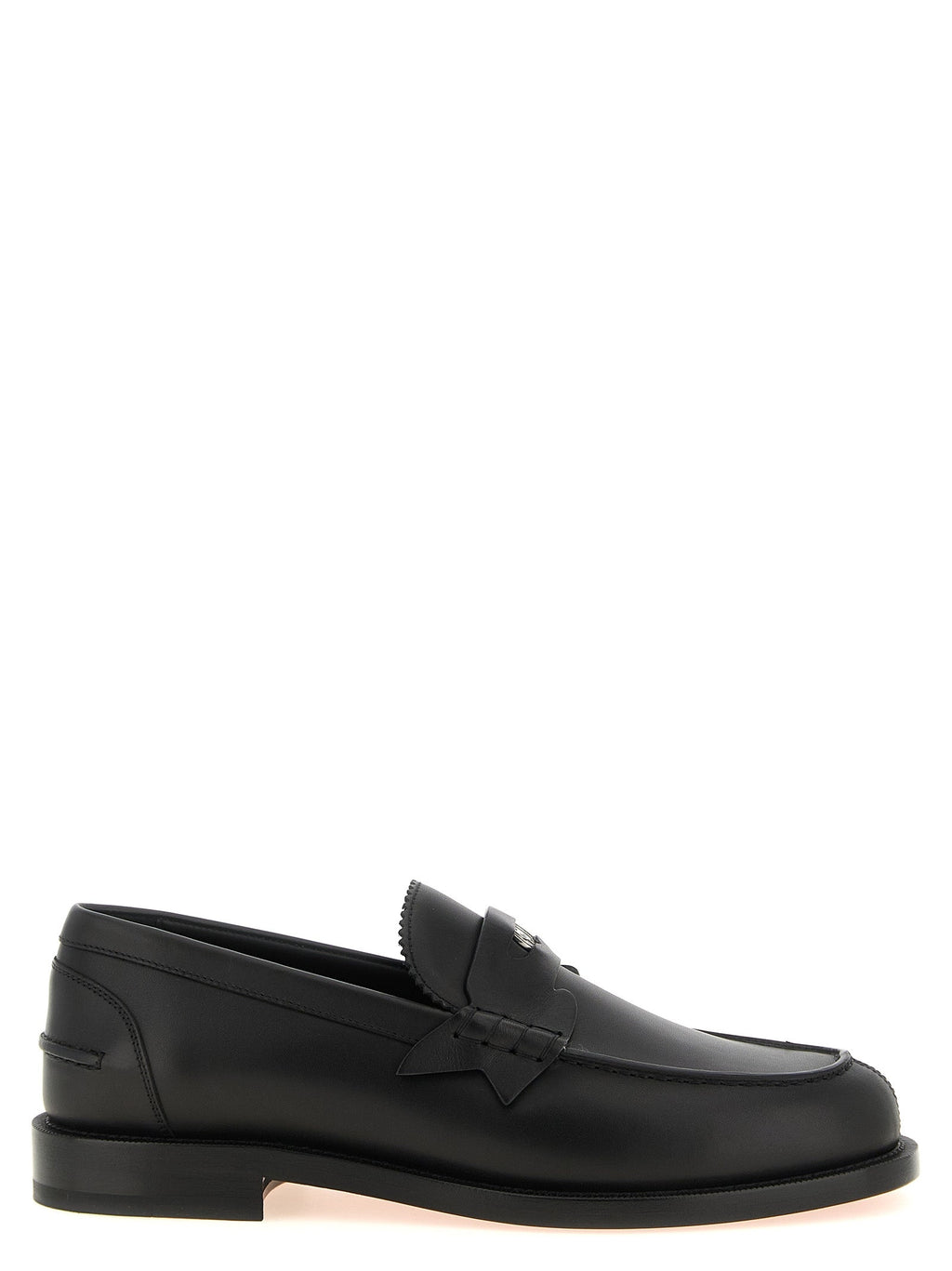 Schwarze Loafer aus Kalbsleder zum Hineinschlüpfen Christian Louboutin