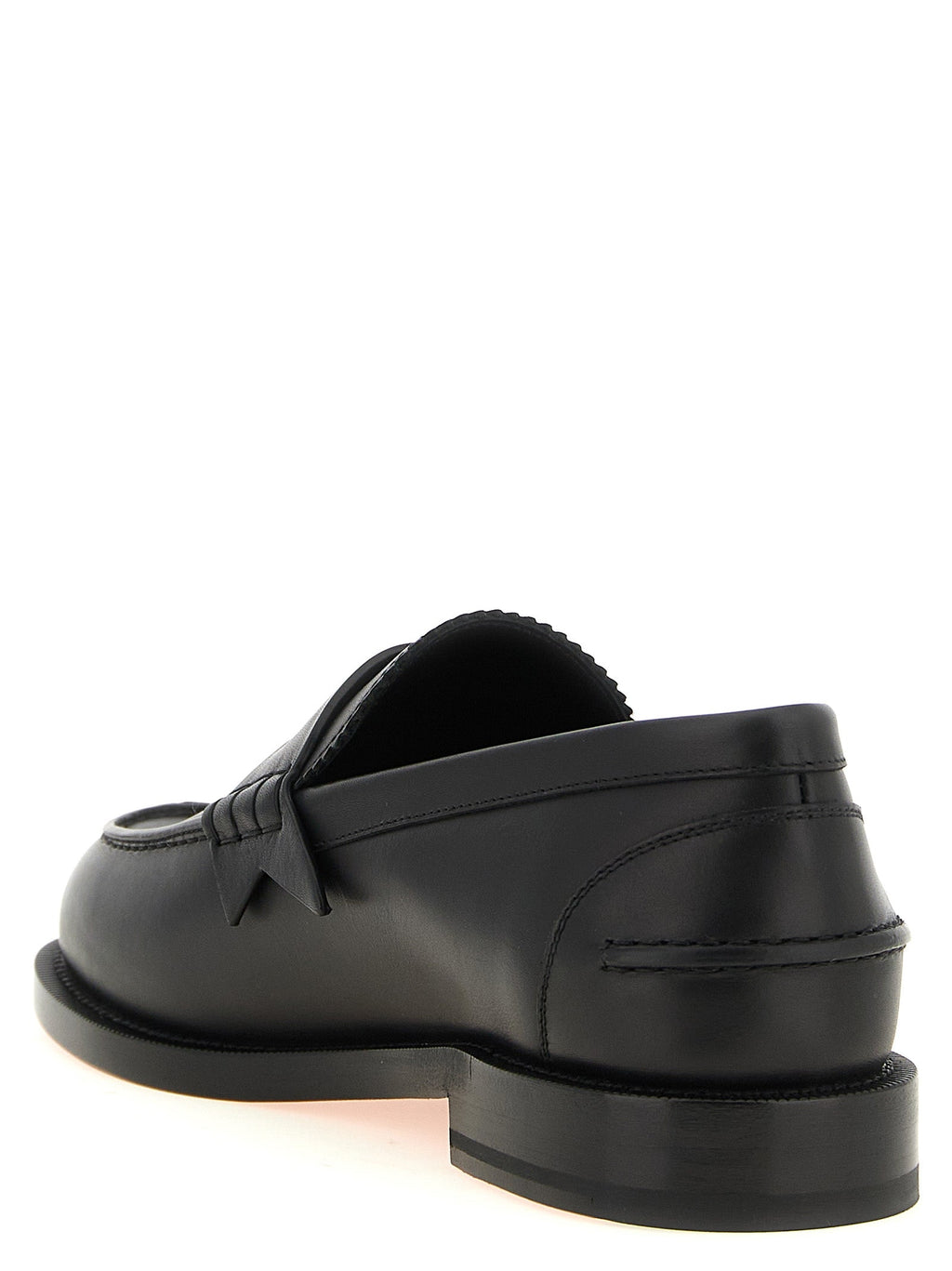 Schwarze Loafer aus Kalbsleder zum Hineinschlüpfen Christian Louboutin