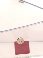 Silberne PVC Clutch Tasche Christian Louboutin