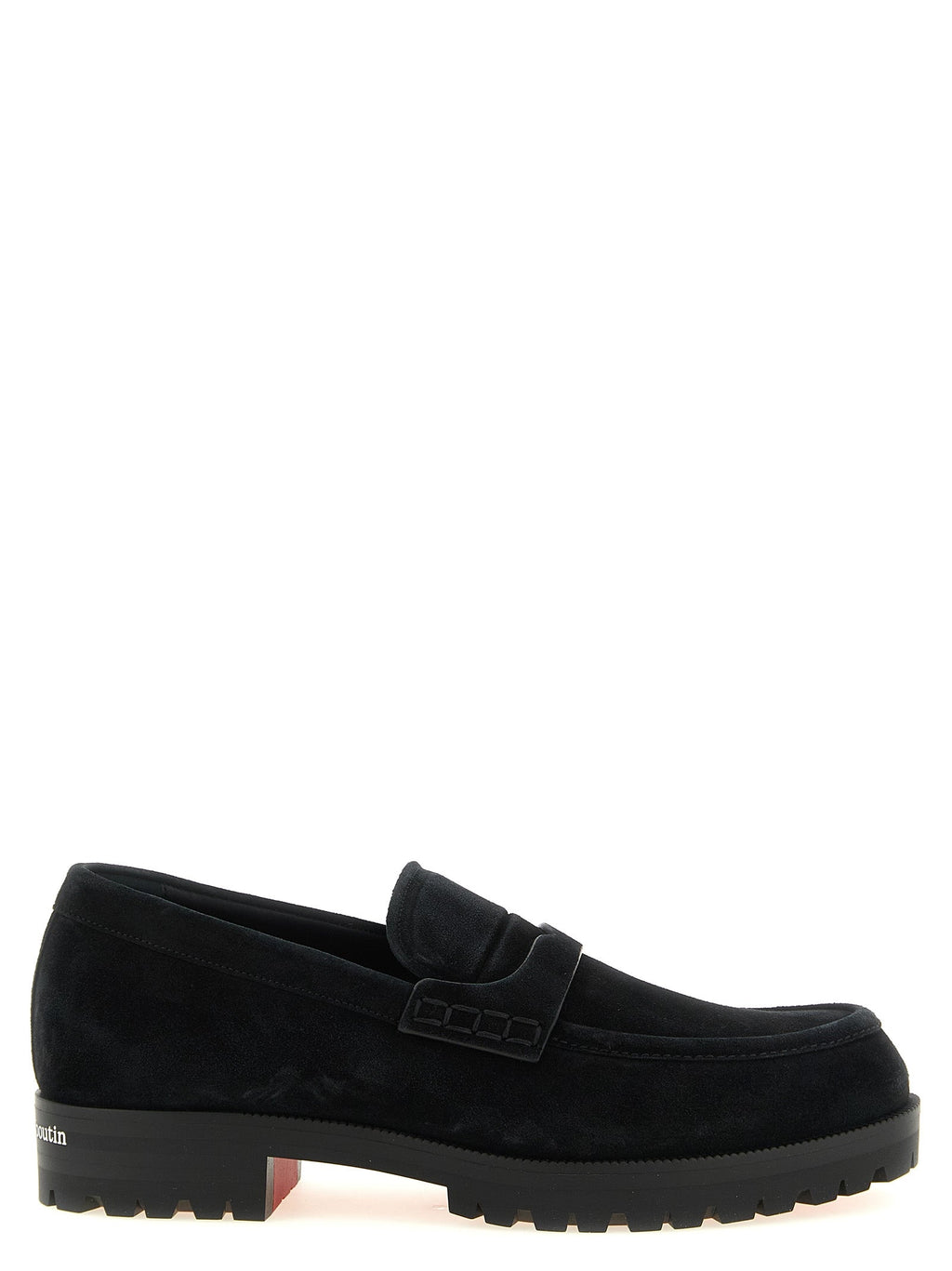 Schwarze Loafer aus Kalbsleder zum Hineinschlüpfen Christian Louboutin