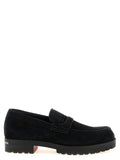 Schwarze Loafer aus Kalbsleder zum Hineinschlüpfen Christian Louboutin