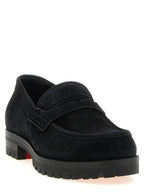 Schwarze Loafer aus Kalbsleder zum Hineinschlüpfen Christian Louboutin