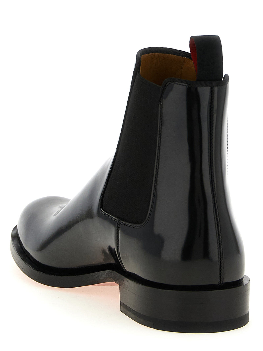 Schwarze Chelsea Boots aus Kalbsleder Christian Louboutin
