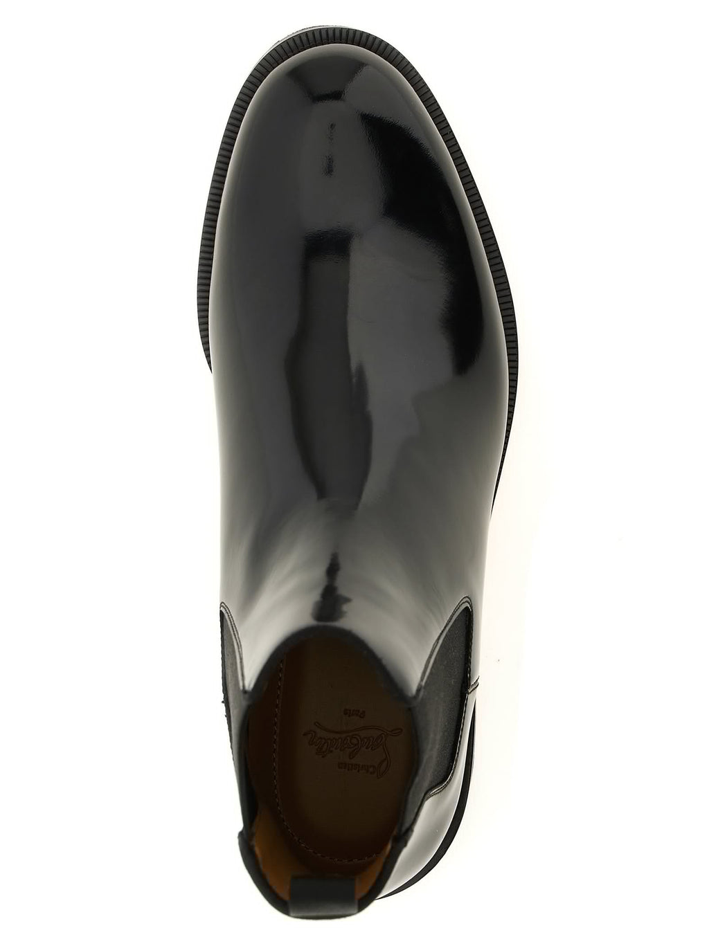 Schwarze Chelsea Boots aus Kalbsleder Christian Louboutin