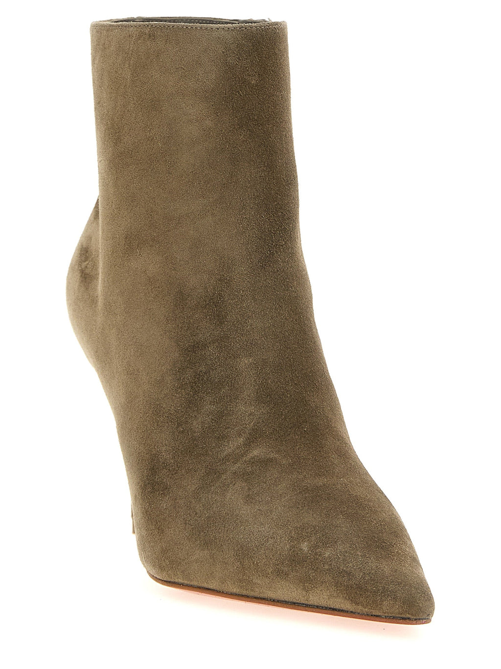 Beige Calfskin Ankle Boots Christian Louboutin