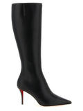 Schwarzes Kalbsleder Over-the-Knee Christian Louboutin