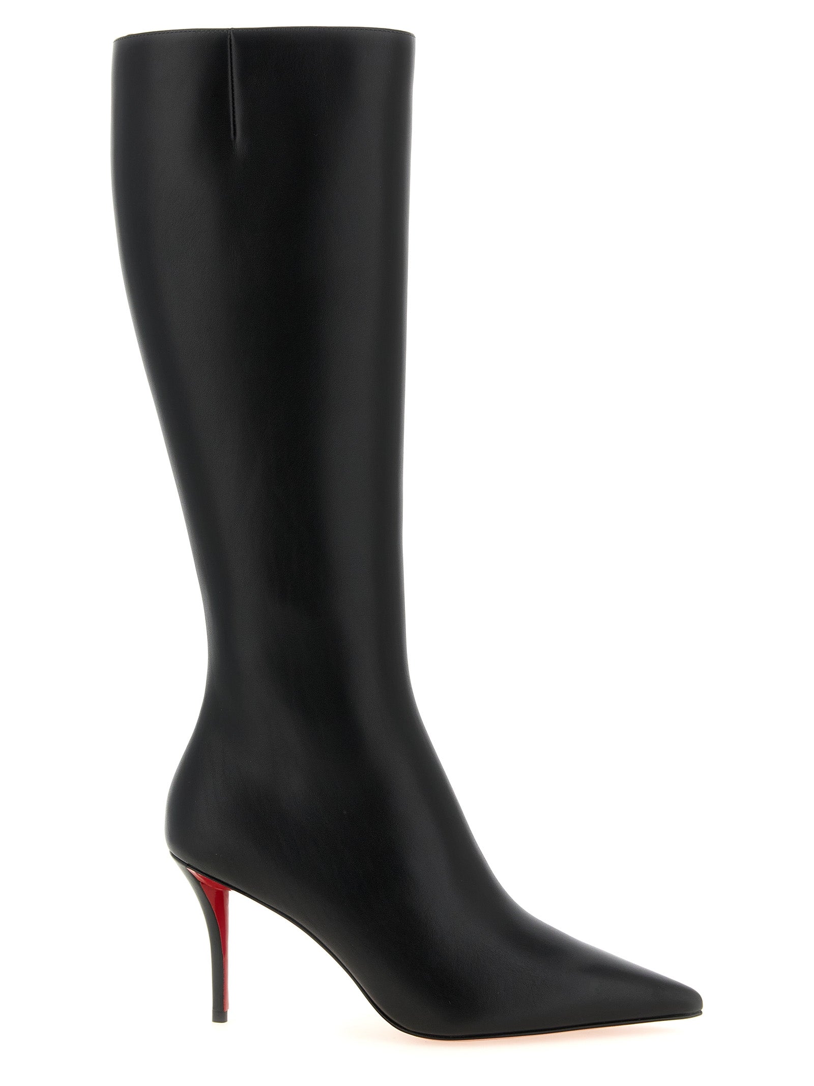 Schwarzes Kalbsleder Over-the-Knee Christian Louboutin