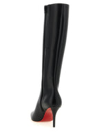 Schwarzes Kalbsleder Over-the-Knee Christian Louboutin