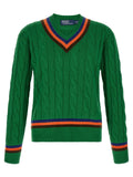 Zweifarbige Wollstrickjacke Polo Ralph Lauren