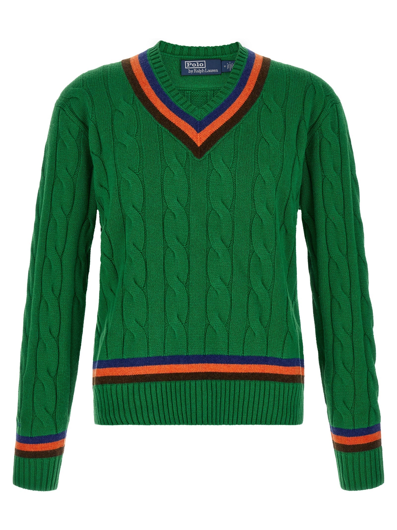 Zweifarbige Wollstrickjacke Polo Ralph Lauren