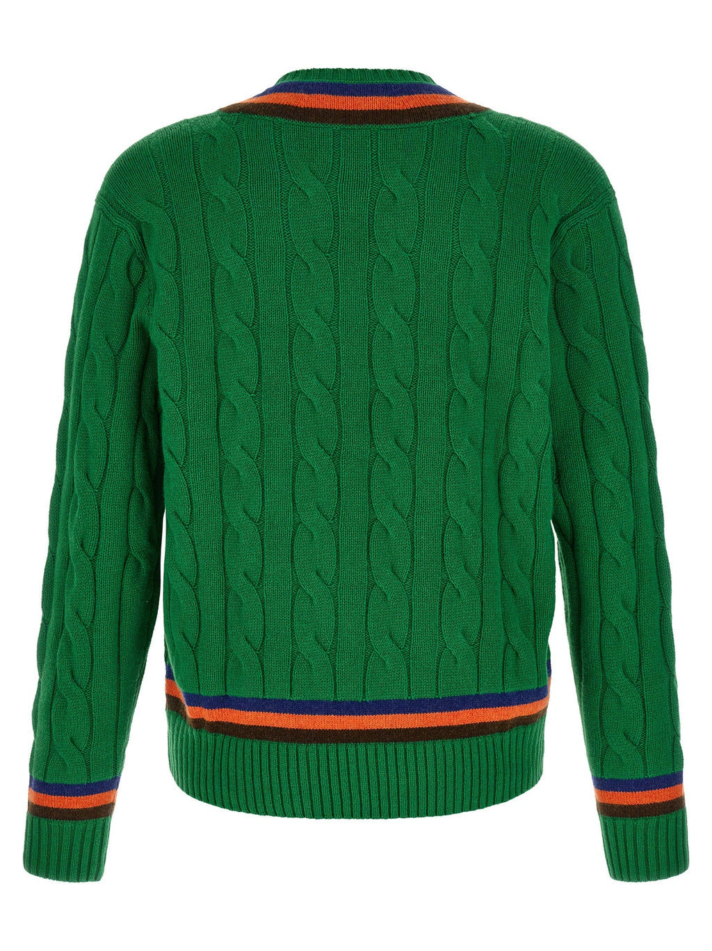 Zweifarbige Wollstrickjacke Polo Ralph Lauren