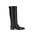 Schwarze Ankle Boots aus Kalbsleder Bos Taurus Prada