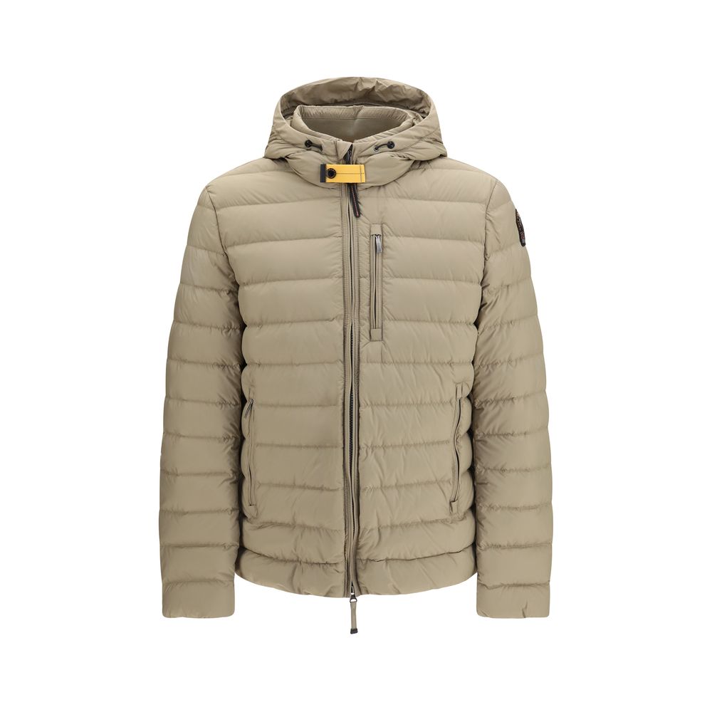 Zweifarbige Polyamid-Steppjacke in voller Länge Parajumpers