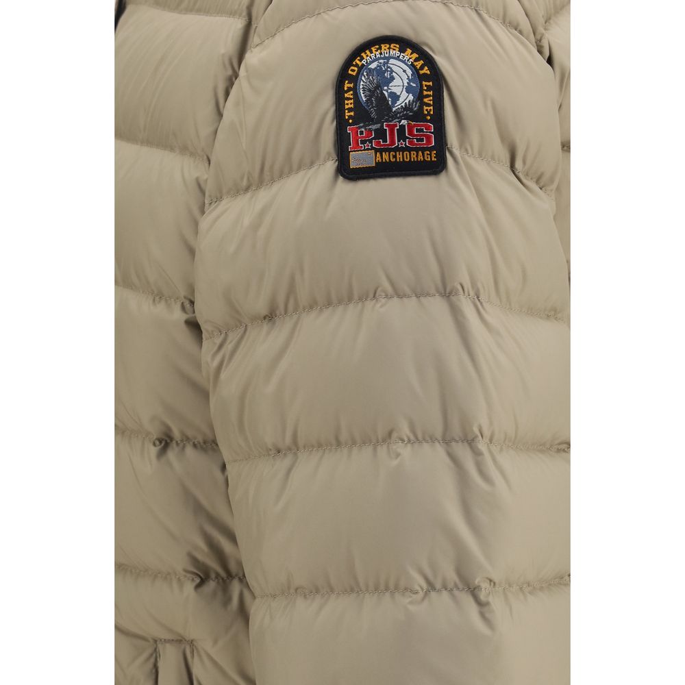 Zweifarbige Polyamid-Steppjacke in voller Länge Parajumpers