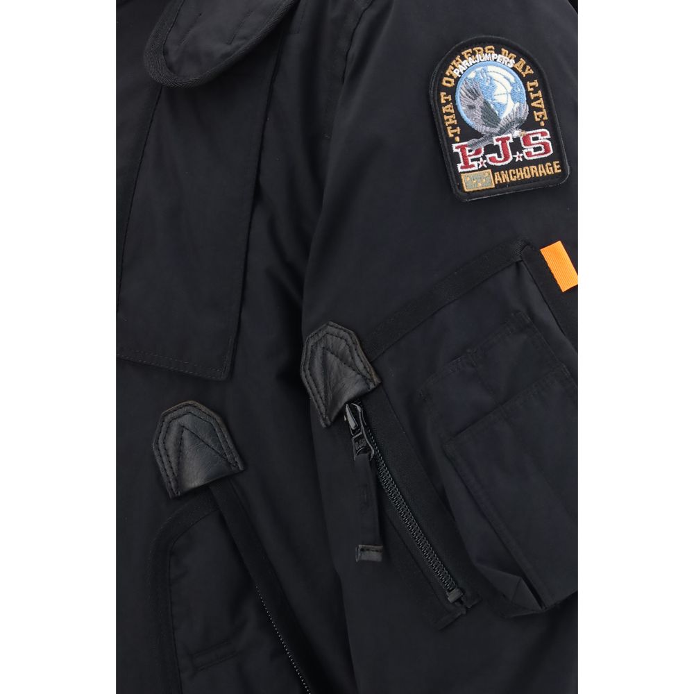 Schwarzer Bomber aus Polyamid Parajumpers