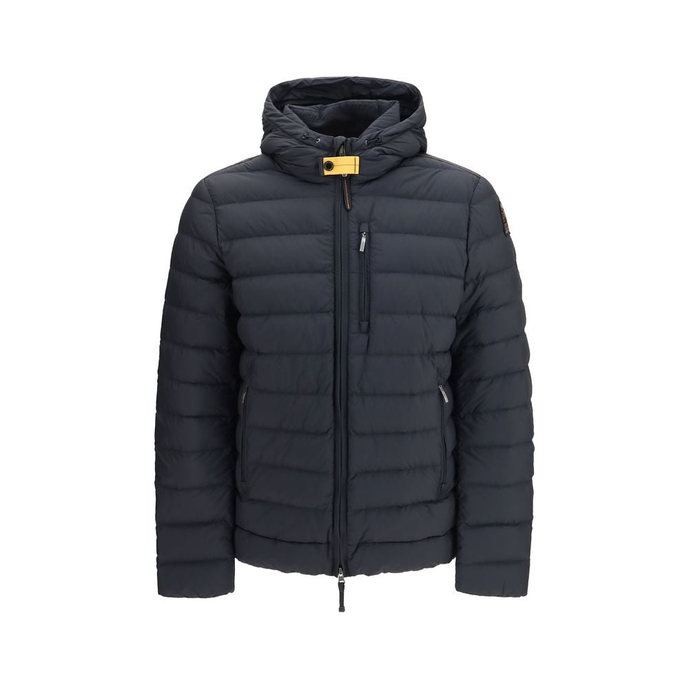 Schwarze Polyamid-Jacke in voller Länge Parajumpers