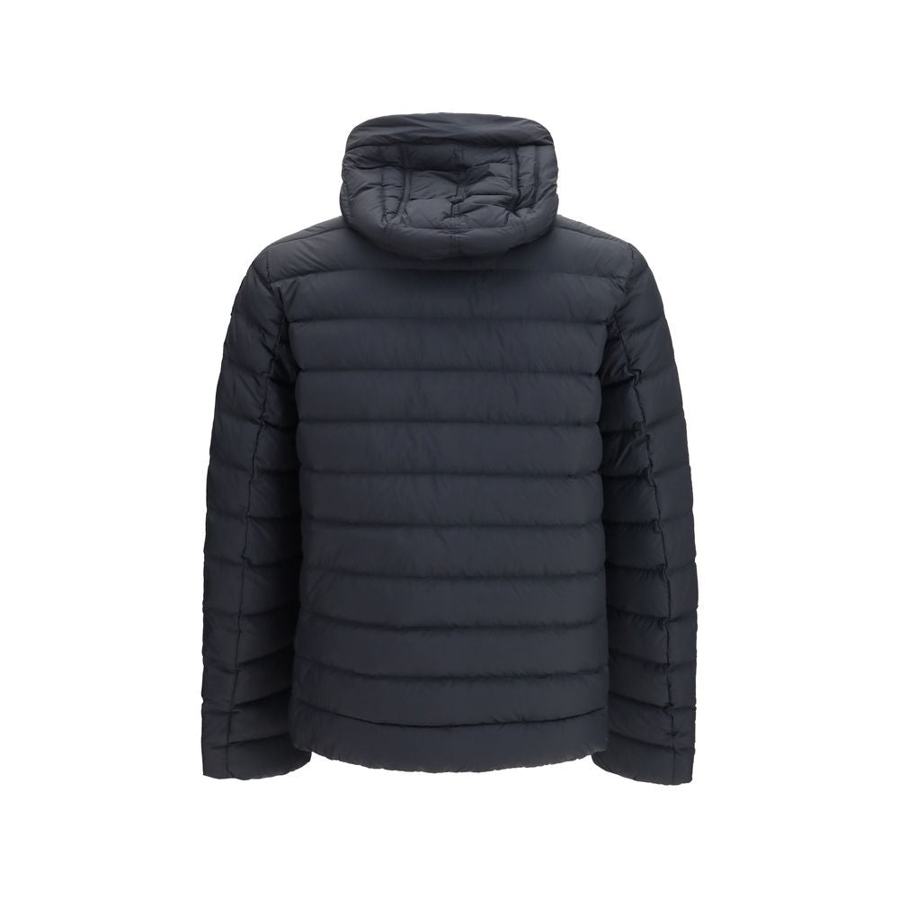Schwarze Polyamid-Jacke in voller Länge Parajumpers