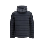 Schwarze Polyamid-Jacke in voller Länge Parajumpers