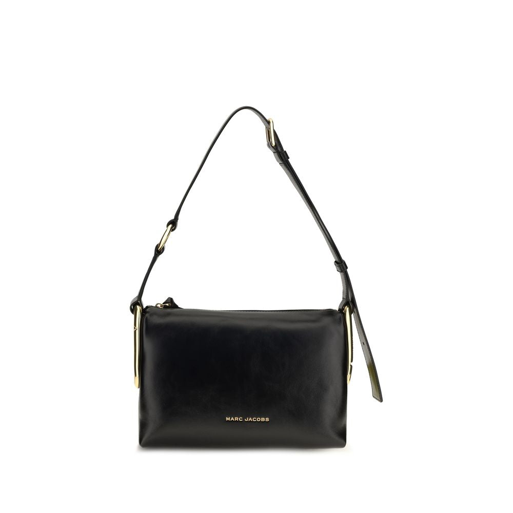Schwarze Bos Taurus Kalbsleder Schultertasche Marc Jacobs