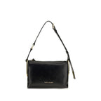 Schwarze Bos Taurus Kalbsleder Schultertasche Marc Jacobs