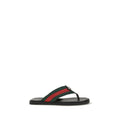 Schwarze Flip-Flop-Sandalen aus Nylon Gucci
