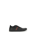 Schwarze Bos Taurus Kalbsleder Low-Top-Sneaker Gucci