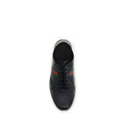 Schwarze Bos Taurus Kalbsleder Low-Top-Sneaker Gucci