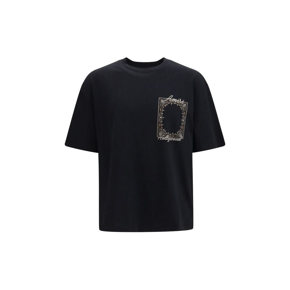 Schwarzes Baumwoll-T-Shirt Amiri
