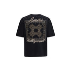 Schwarzes Baumwoll-T-Shirt Amiri