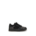 Schwarze Bos Taurus Kalbsleder Sneaker Amiri