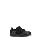 Schwarze Bos Taurus Kalbsleder Sneaker Amiri
