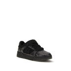 Schwarze Bos Taurus Kalbsleder Sneaker Amiri