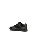Schwarze Bos Taurus Kalbsleder Sneaker Amiri