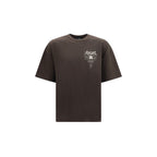 Braunes Baumwoll-T-Shirt Amiri