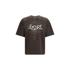 Braunes Baumwoll-T-Shirt Amiri