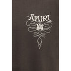 Braunes Baumwoll-T-Shirt Amiri