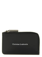 Schwarzer Kalbsleder-Kartenetui Christian Louboutin